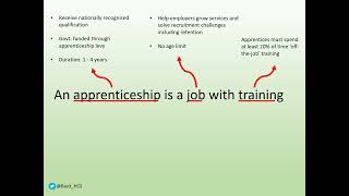 Understand #Apprenticeships in 1 sentence in under 30 seconds. #Pathology Apprenticeship. #NAW2022