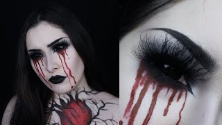 Heart Broken Anti Valentines | Makeup Tutorial | Emo Liner