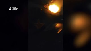 Russian Mi-24 Set on Fire by Saboteurs at Klin Air Base Near Moscow