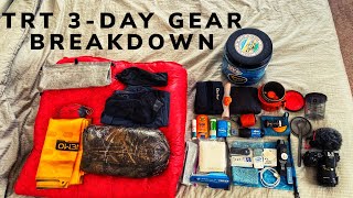 TRT Section Hike 3-day pack breakdown | 13.5lb base weight