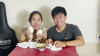 Mukbang trứng ngỗng cùng Bầu (Đi tìm kho "báo" phần cuối) |Hy và Ni