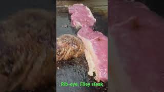 Rib-eye steak and Filet steak #tenderloin  #ribeyesteak  #steak