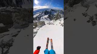 High speed couloir in Jackson hole!