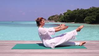 Pilates Abs workout at Four Seasons Resorts Maldives