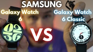 Samsung Galaxy Watch 6 vs Galaxy Watch 6 Classic