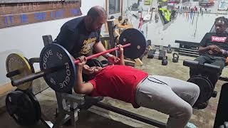 12 Yr old Bench Press 135lbs no bounce