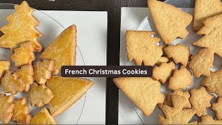 Step by Step How to make French Christmas Cookies/ Sablés de Noël