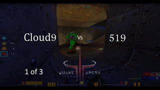 Cloud9 vs 519 Quake 3 Arena CTF q3wcp9 2003-08-15 game 1 of 3