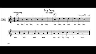 Frog Song(Round) #49||The Yamaha Advantage for Recorder OST 49