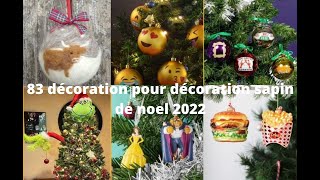 83 décoration pour décoration sapin de noël 2022