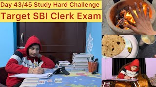 Day 43/45 Study Hard Challenge (9 Hours)||Target SBI Clerk Exam||