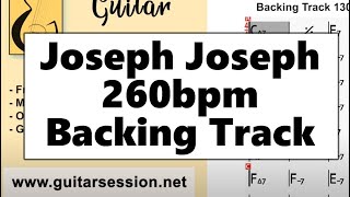 Joseph joseph 260bpm Play along (Backing Track) - Gypsy jazz Guitar Session