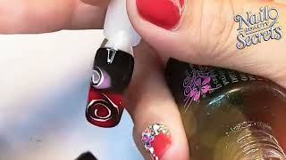 How to Create Stunning Watercolor Rose Nails! Nail Beauty Secrets | Nail Designs