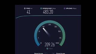 Spectrum internet speed test ultra plan $85.00 a month before & after switching to AT&T Fiber