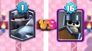 Can Level 16 Guards Defeat Level 9 Mega Knight?