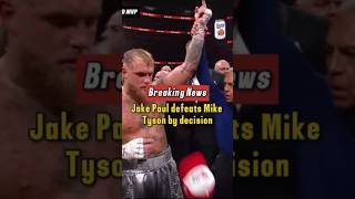 Jake Paul defeats Mike Tyson #jakepaul #miketyson #viralshorts