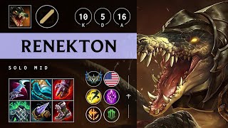 Renekton Mid vs Yone: Dominating - NA Challenger Patch 14.22