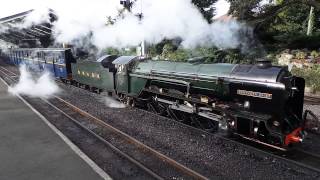 RH&DR No 2 Northern Chief  leaves New Romney for Hythe (29/9/13)