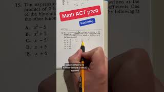 ACT Math practice question of the day 29