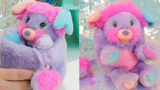 Fixing Matted or Frizzy Stuffed Animal Fur - Vintage 1980s 80s Popples Plush - Pretty Bit Makeover