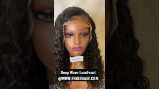 Deep Wave Lace Front Wig with Baby Hair! ❤️