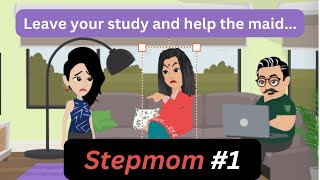 Stepmom part-1 | Learn English through story | Subtitle | Improve English | Animation story