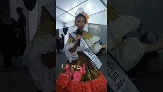 Estas fueron las primeras impresiones de la Reina Nacional del Folclor tras ser coronada 😍✨