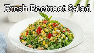 Beetroot Salad Recipe, How To Make Beetroot Salad, বিটরুট সালাদ রেসিপি, quinoa beetroot salad