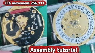 How to service ETA movement 256.111 |  Assembly tutorial