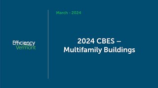 2024 CBES: Multifamily Buildings