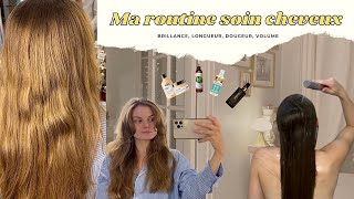 Ma routine cheveux 👩🏼🧴HAIR ROUTINE | brillance, longueur, douceur, 0 fourche (soin cheveux)