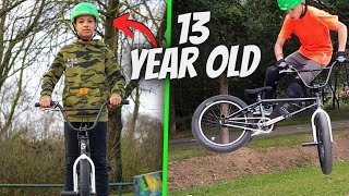 13 YEAR OLD BMX SKILLS PROGRESSION!