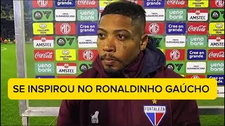 MARINHO DO FORTALEZA DIZ QUE SE INSPIROU EM RONALDINHO GAÚCHO PARA FAZER O GOL.