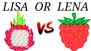 LISA OR LENA (Fidget fruits edition) | FIDGETS