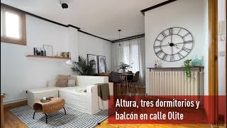 Comprar piso en Pamplona: Cuarto piso con balcón y tres dormitorios en calle Olite