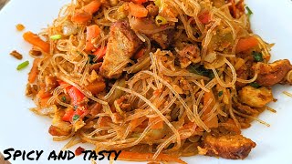 தமிழில்:Spicy Chicken Glass Noodles Recipe |Chicken glass noodles in Tamil