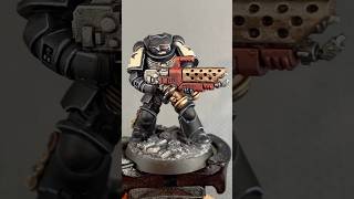 Black Templar Infernus Space Marine painting process! #warhammer #warhammer40k #40k #painting #paint