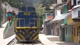 Machu Picchu Train near head on collision