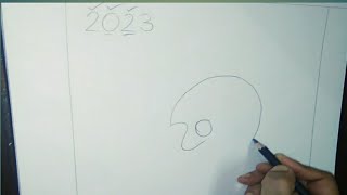 2023 Number se Mahatma Gandhiji Drawing | How to draw Mahatma Gandhi step by step