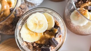 Chocolate Peanut Butter Overnight Oats: Meal Prep to Save you Time!