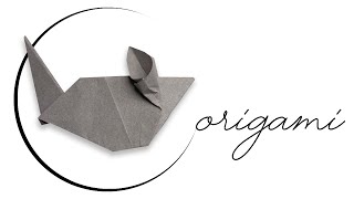 Cómo hacer un ratón de papel - origami facil #origami #easyorigami #origamifacil