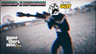 WANNA BE SWEAT RAGE QUITS OUT LOBBY (GTA ONLINE) 