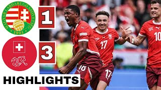 🔴Hungary vs Switzerland (1-3) HIGHLIGHTS: Duah, Aebischer, Varga & Embolo GOALS | EURO 2024