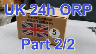 UK 24h Ration Pack Menu 5 (2016) Review - Part 2/2 - MRE Review