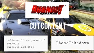 Burnout Revenge Cut content