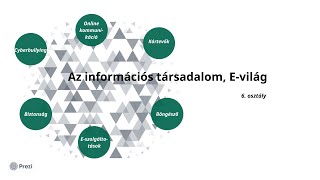 6. osztály - Információs társadalom, e-világ