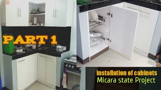 PART 1 Project micara state Tanza INSTALLATION OF HANGING CABINET (you can build episode #87)