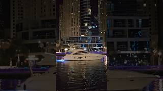 Dubai marina night 🌙 #dubai #travel #shorts