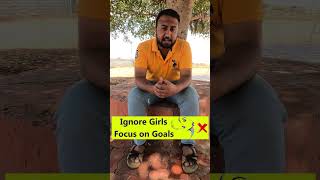 Girls V/S Goals | Focus on your Goals; not on Girls | Life & Career Guidance to Boys| #shorts #reels