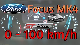 Ford Focus ST-Line MK4 mHEV: 0-100 km/h Acceleration Test